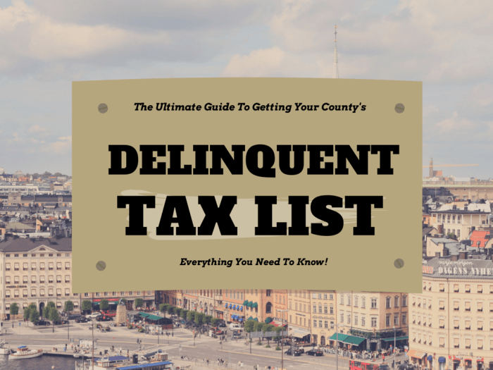 Delinquent tax property money make