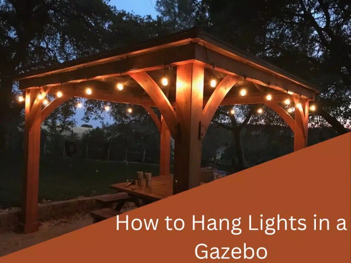 How to hang patio string lights