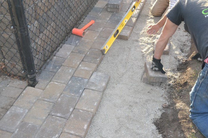 Pavers install paver patio installation cut fit cleancutproperty