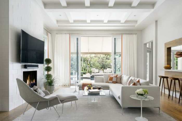 High ceiling living room decorating tips