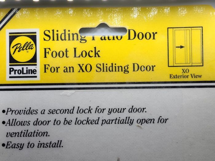 How to install patio door foot lock